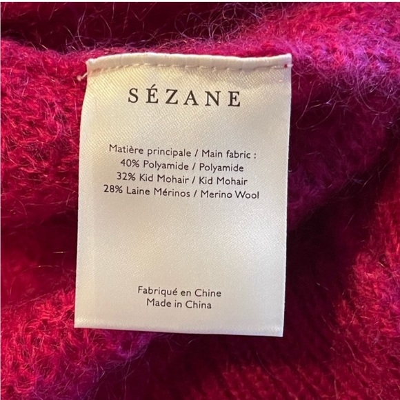 Sezane Raspberry Ilda Jumper Sweater - Picture 7 of 7